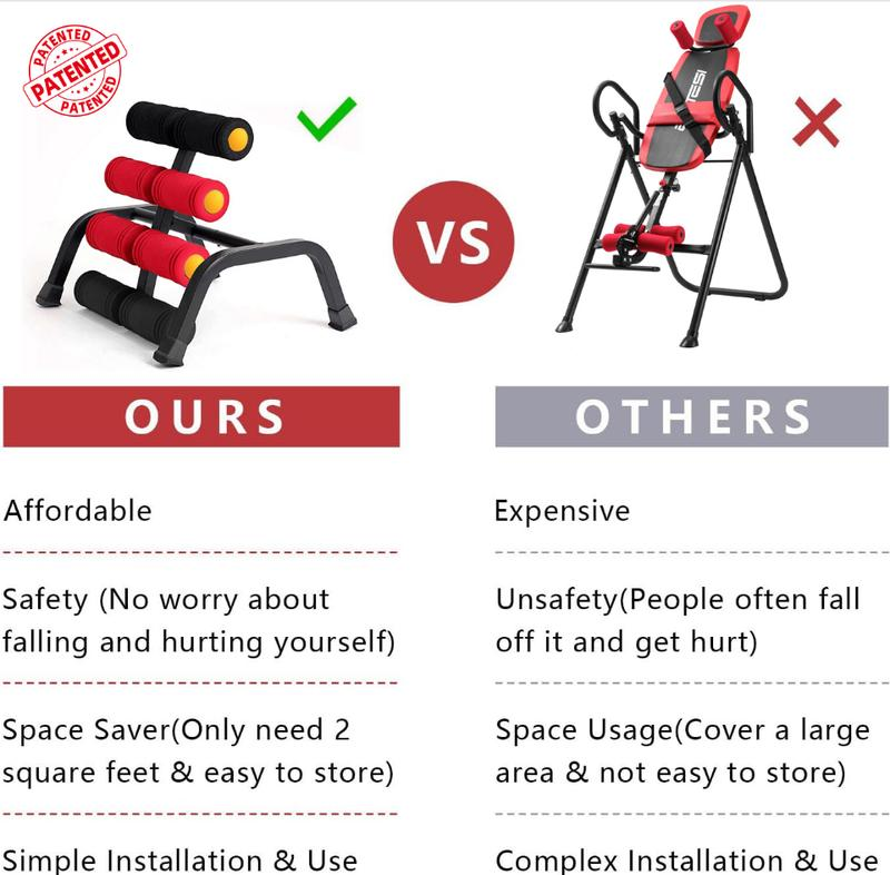 24FITNESS  Inversion & Glutes Trainer Machine — Lower Back Relief, Core & Strength Training VIP