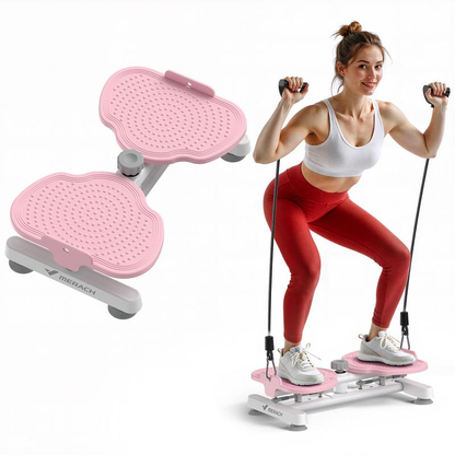 24FITNESS SummerVibes Waist Twist Machine — Silent Abs & Core Trainer | Non-Slip Twister Board