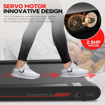 24FITNESS Smart Walking Pad — Portable Under Desk Treadmill | Remote & APP Control