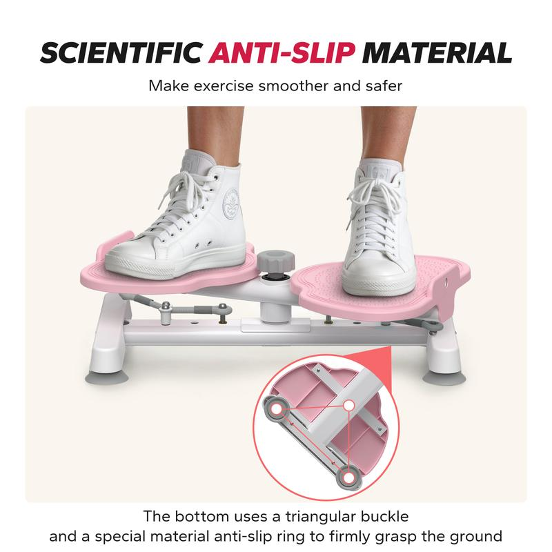 24FITNESS SummerVibes Waist Twist Machine — Silent Abs & Core Trainer | Non-Slip Twister Board
