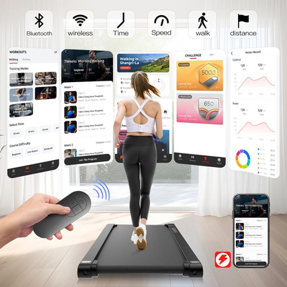 24FITNESS Smart Walking Pad — Portable Under Desk Treadmill | Remote & APP Control