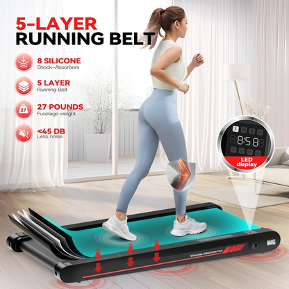 24FITNESS Smart Walking Pad — Portable Under Desk Treadmill | Remote & APP Control
